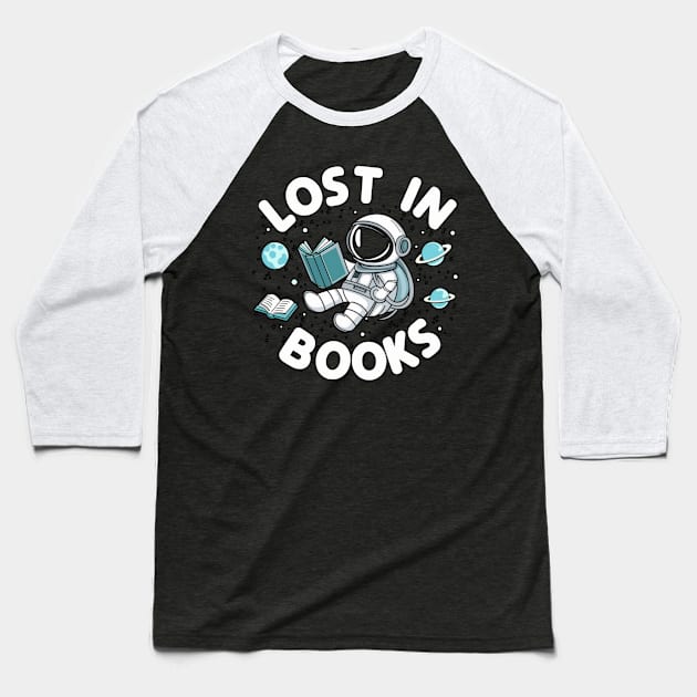 Lost In Books New Designed Premium Baseball T-Shirt by Farhan S